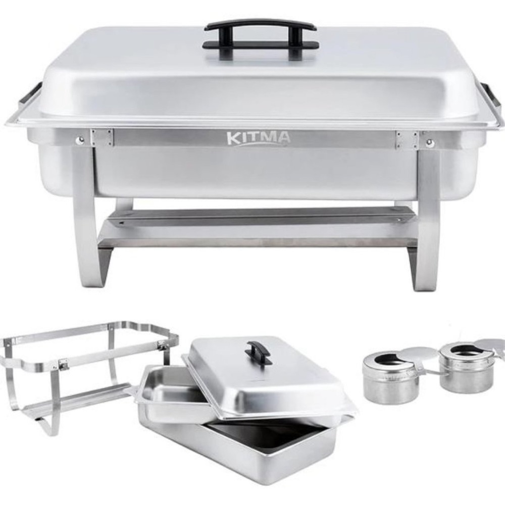 8QT Chafing Dish Buffet Set -Buffet Servers and Warmers with Full Size Steam Pan